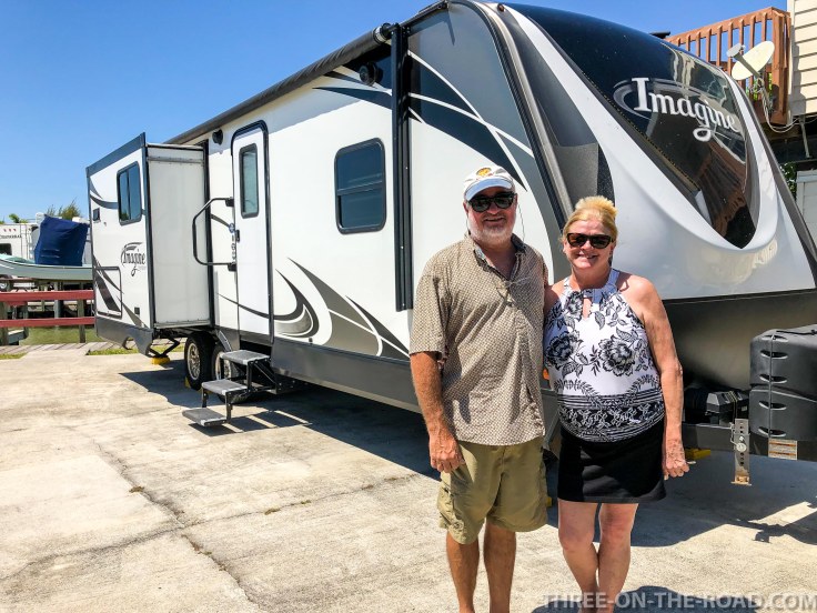 Charles &amp; Vic Wright, new owners of RV, Chokoloskee